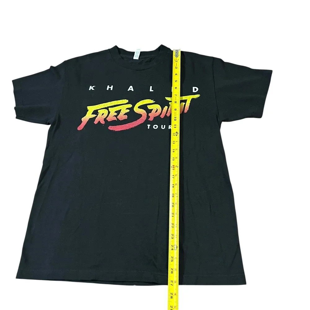 Khalid Free‎ Spirit Tour T-Shirt Adult Size M Black Short Sleeve 2019